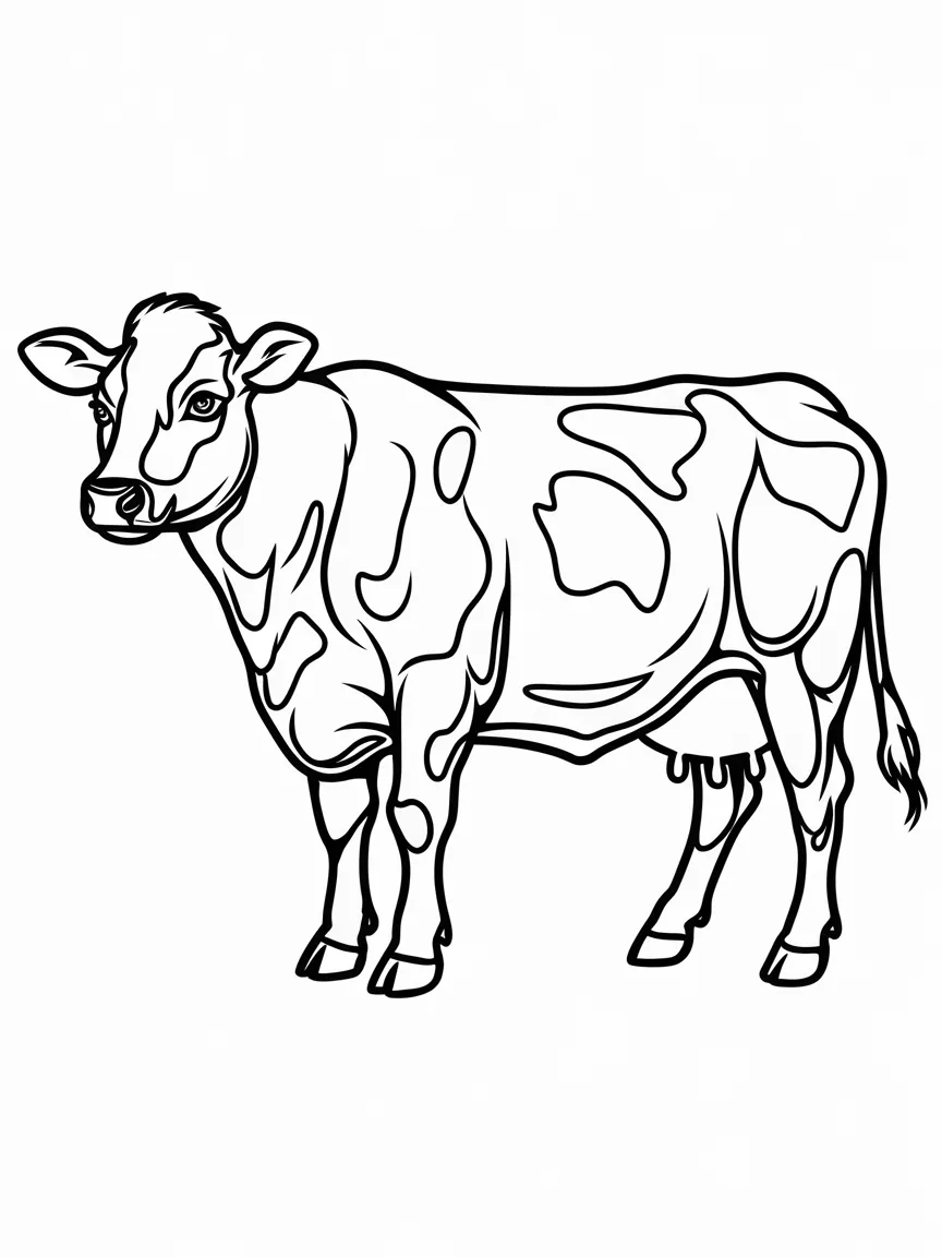 Cow coloring pages - 973 | ColoringPagesDesign