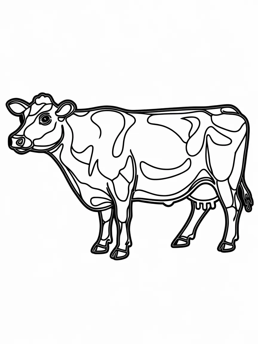 Cow coloring pages - 974 | ColoringPagesDesign