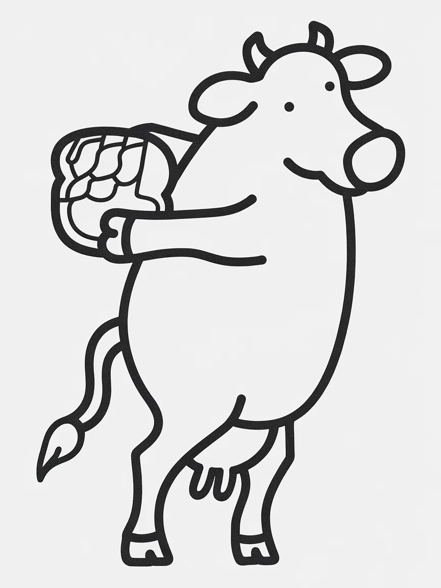 Cow coloring pages - 1842 | ColoringPagesDesign