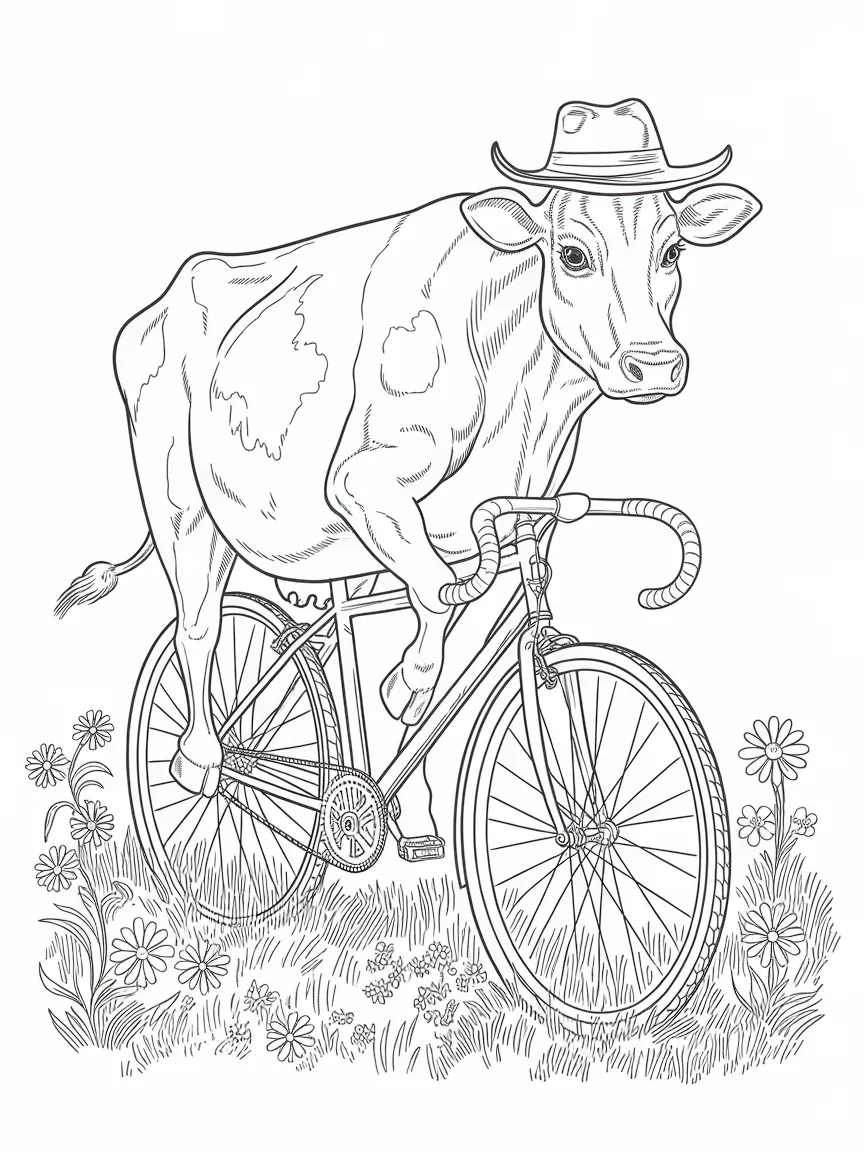 Cow coloring pages - 1845 | ColoringPagesDesign