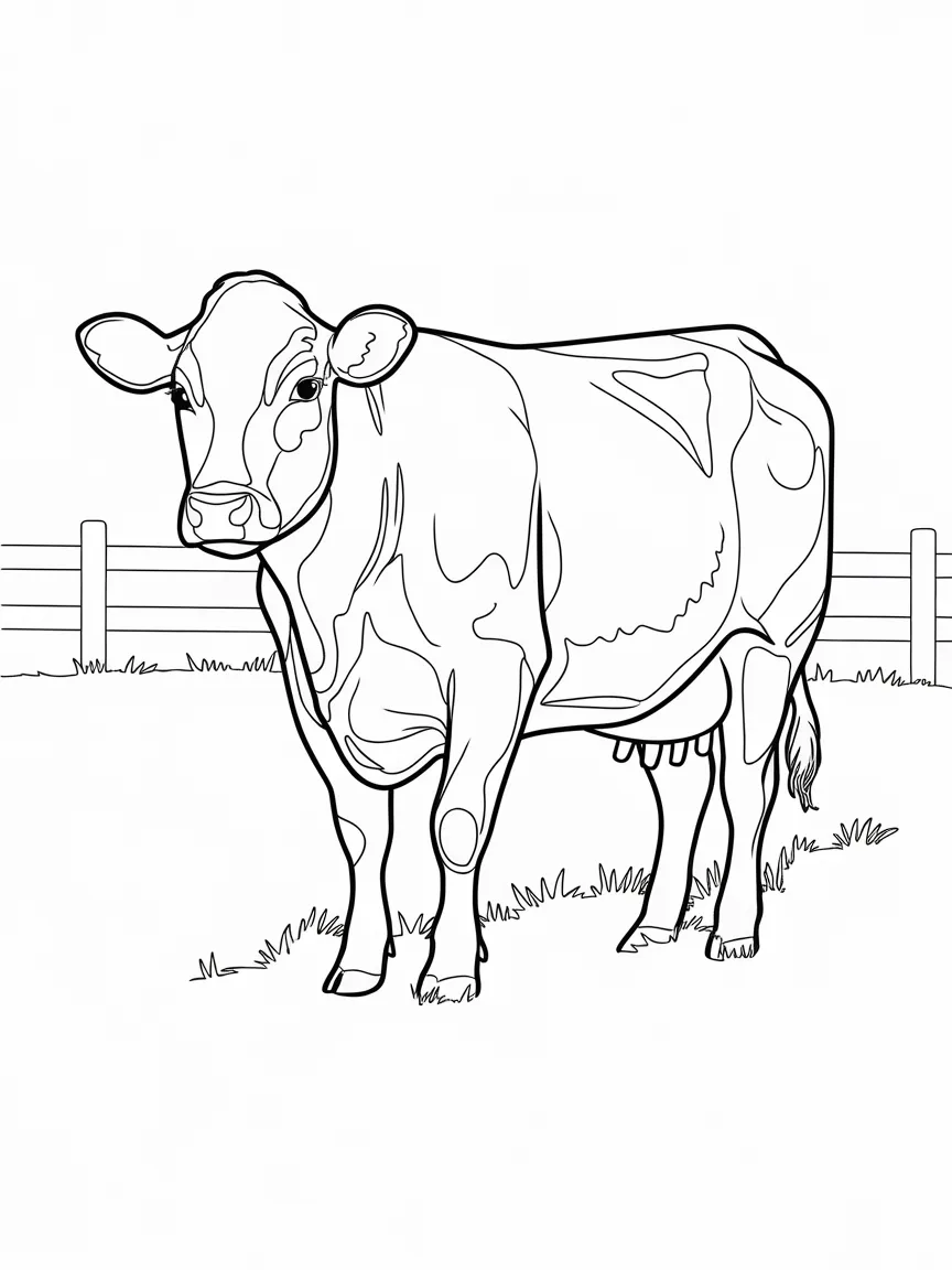 Cow coloring pages - 1846 | ColoringPagesDesign