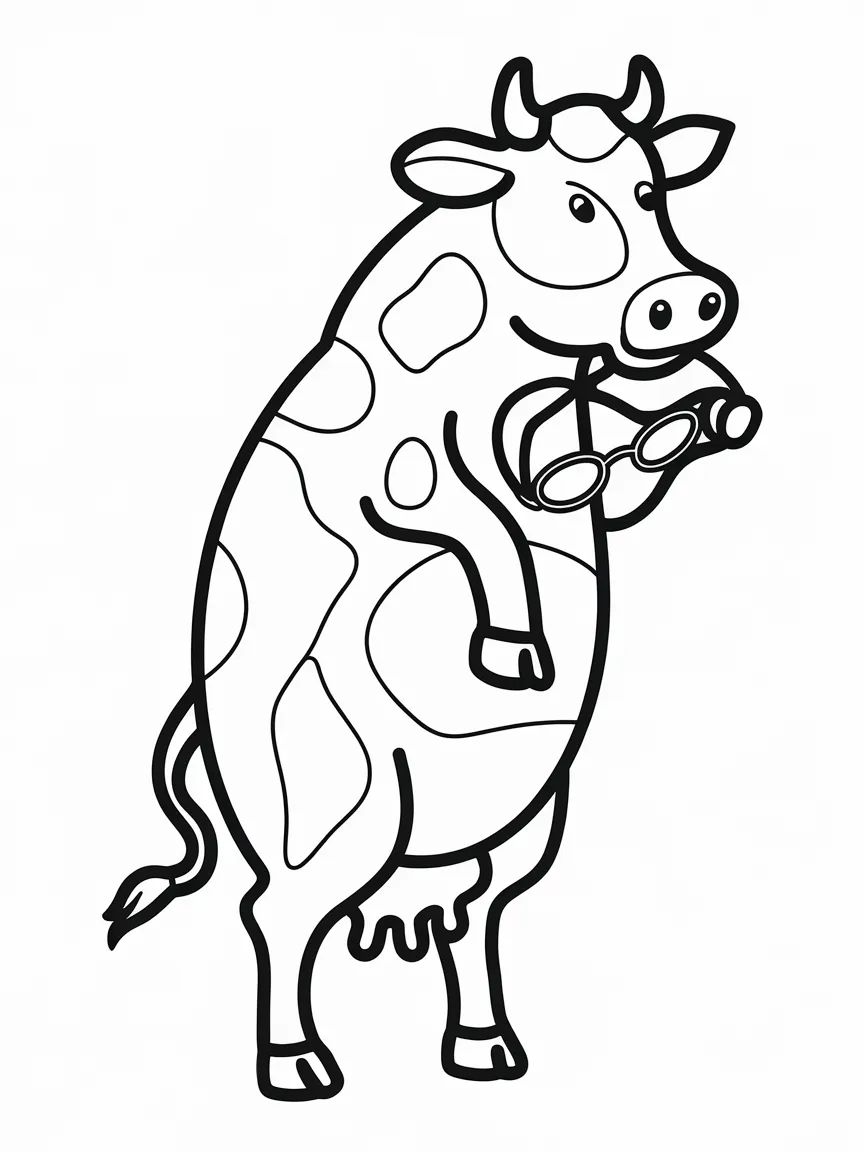 Cow coloring pages - 1849 | ColoringPagesDesign