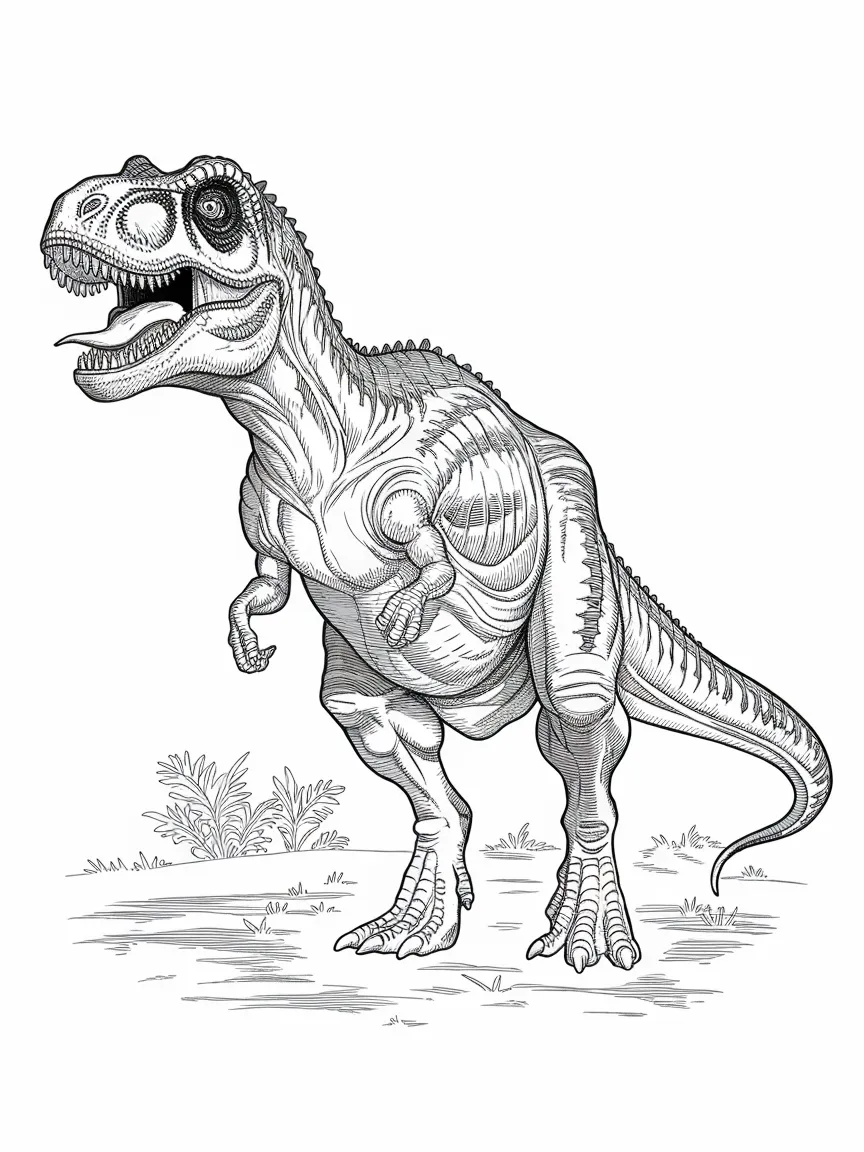 Dinosaur coloring pages - 131 | ColoringPagesDesign