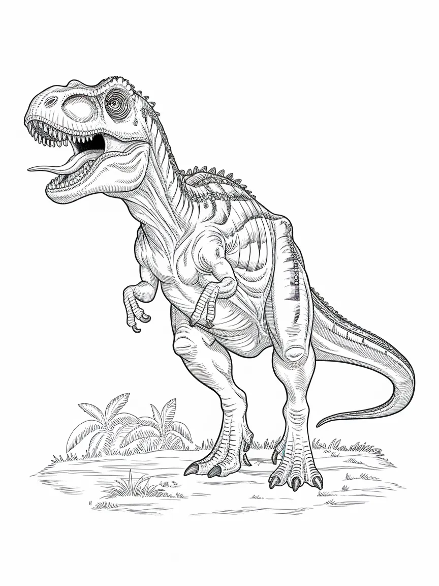 Dinosaur coloring pages - 132 | ColoringPagesDesign