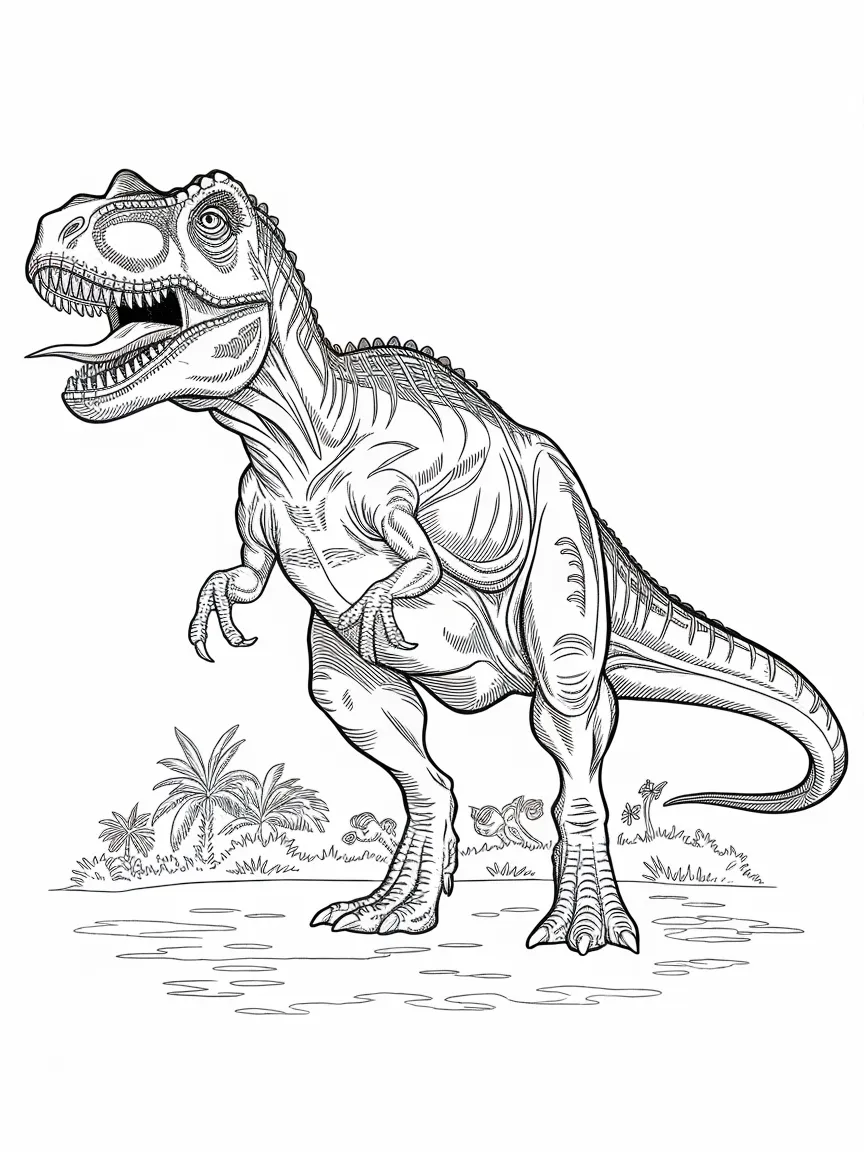 Dinosaur coloring pages - 133 | ColoringPagesDesign