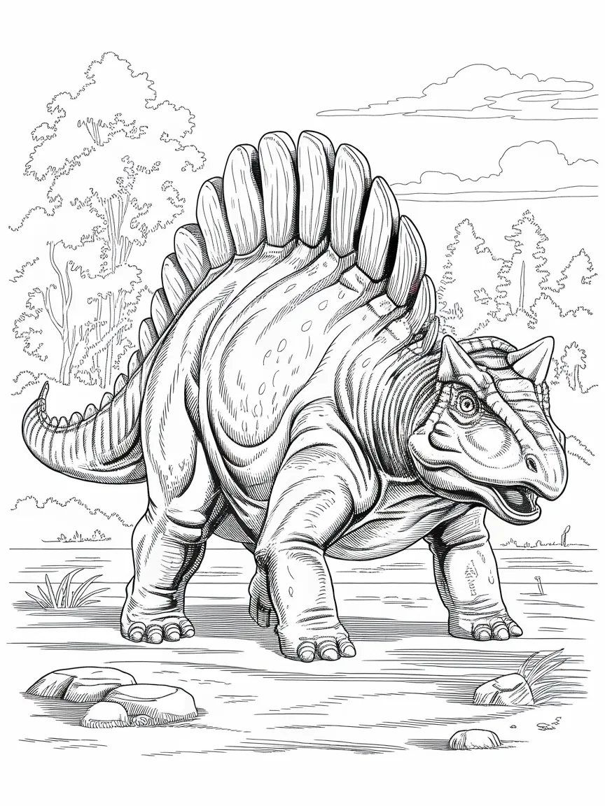 Dinosaur coloring pages - 1176 | ColoringPagesDesign