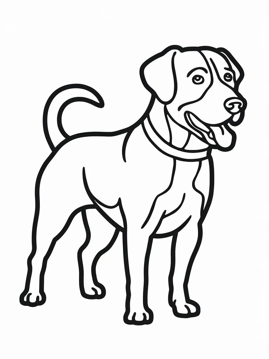 Puppy coloring pages - 332 | ColoringPagesDesign