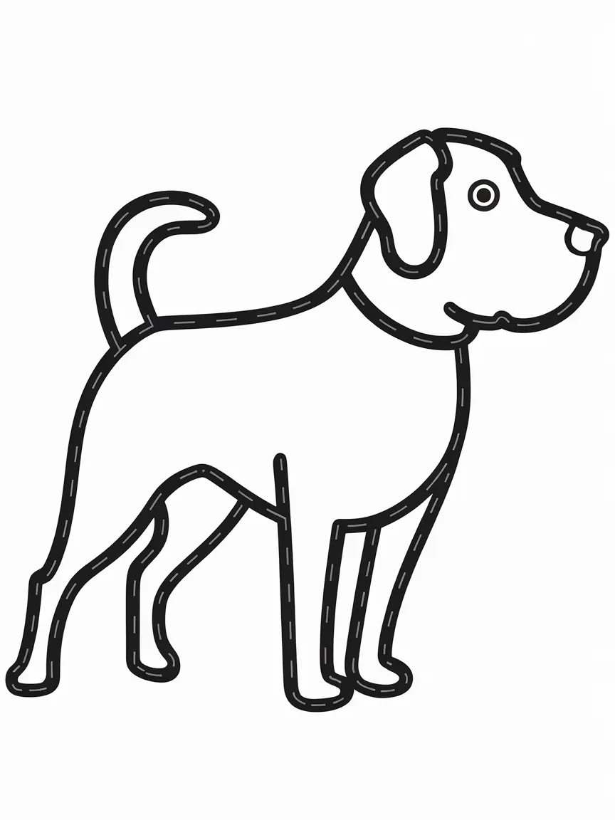 Puppy coloring pages - 335 | ColoringPagesDesign