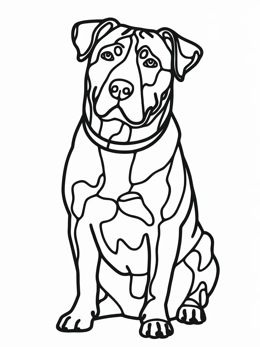 Puppy coloring pages - 1387 | ColoringPagesDesign