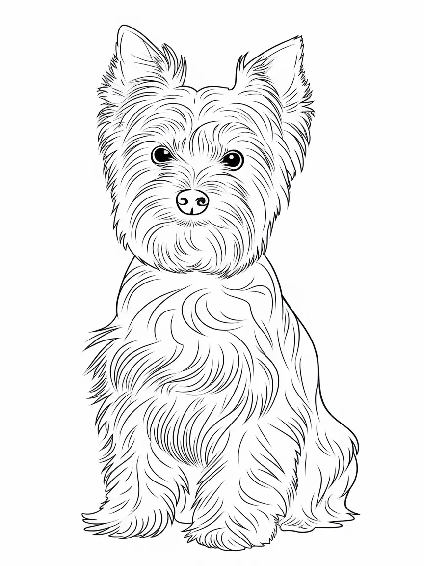 Puppy coloring pages - 1395 | ColoringPagesDesign