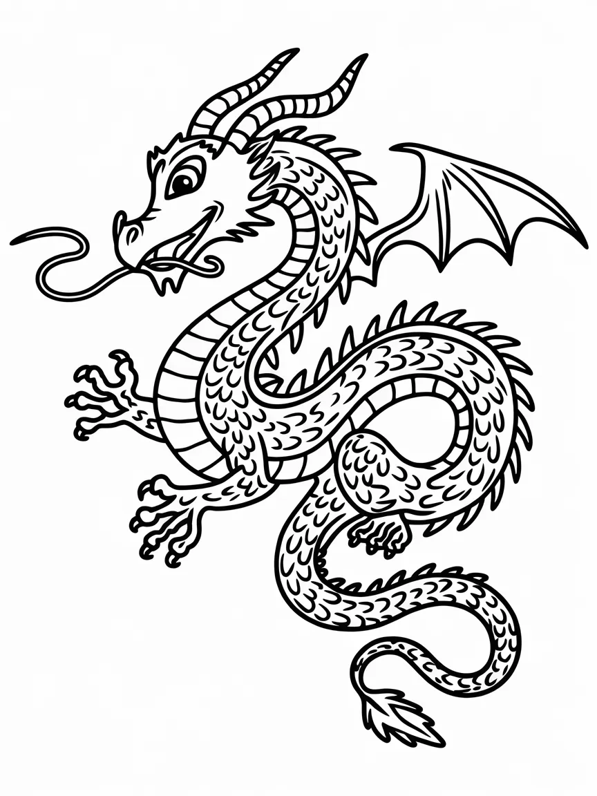 Dragon coloring pages - 321 | ColoringPagesDesign