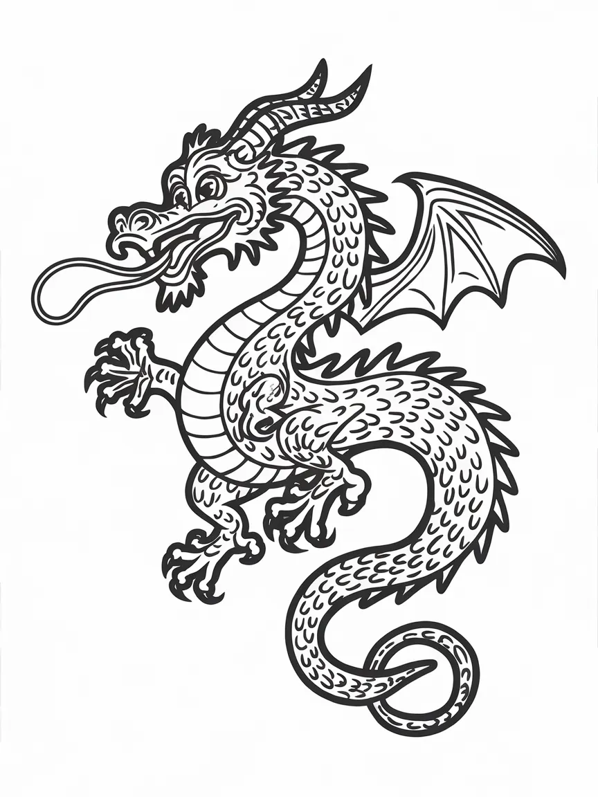 Dragon coloring pages - 322 | ColoringPagesDesign