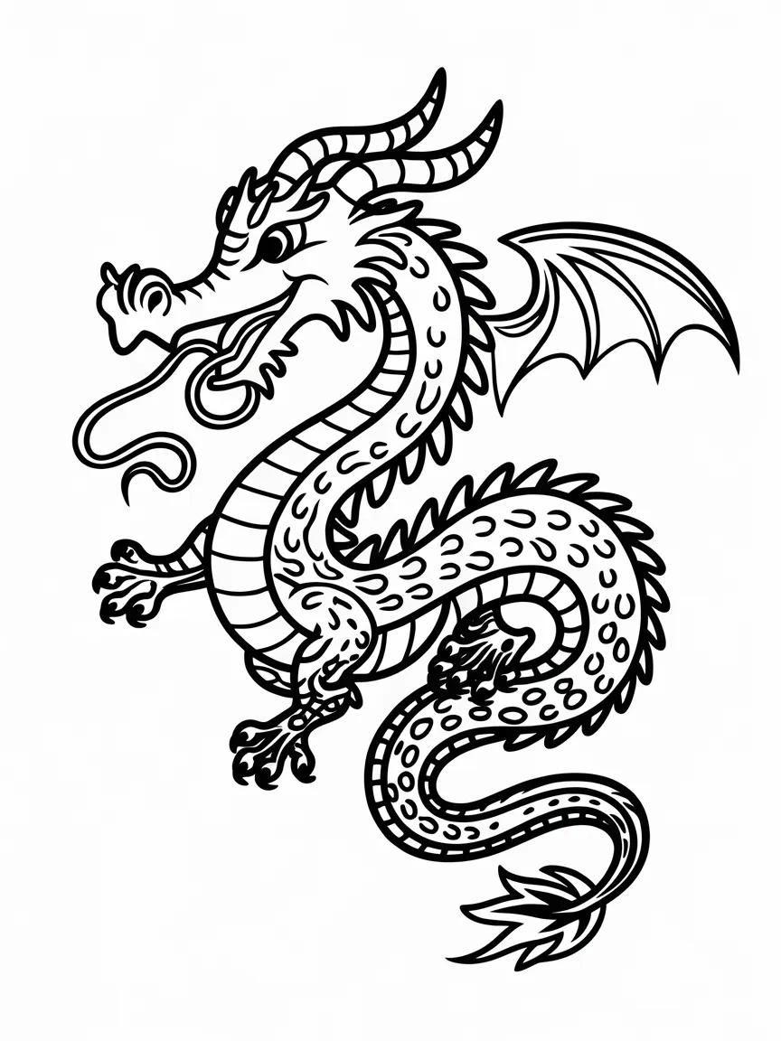 Dragon coloring pages - 323 | ColoringPagesDesign