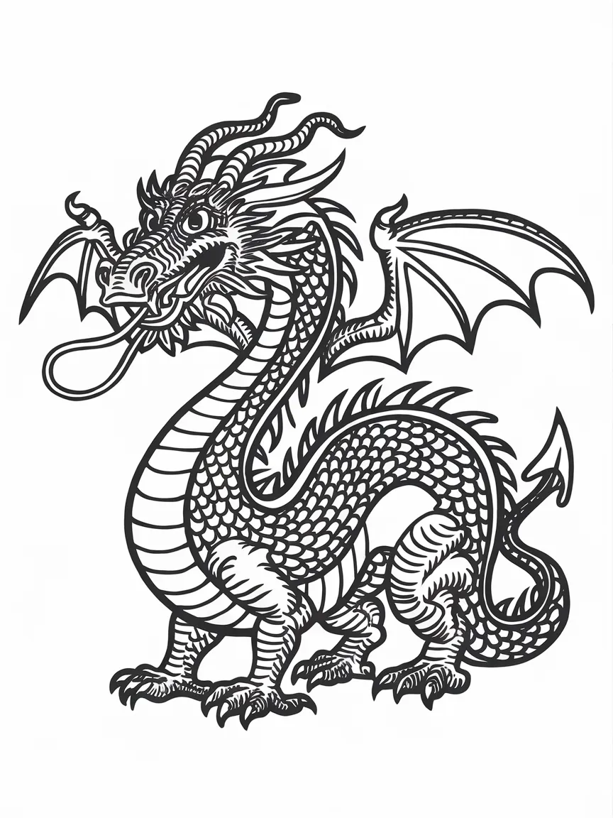 Dragon coloring pages - 325 | ColoringPagesDesign