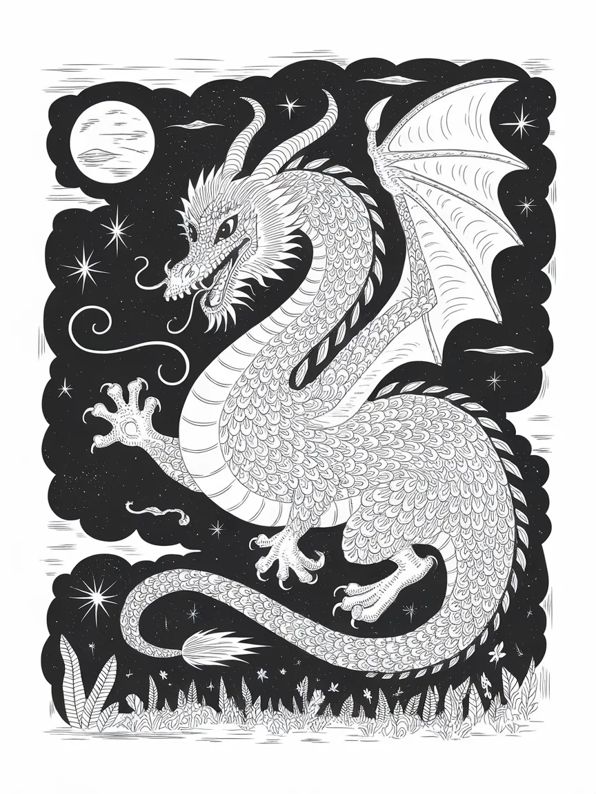 Dragon coloring pages - 330 | ColoringPagesDesign