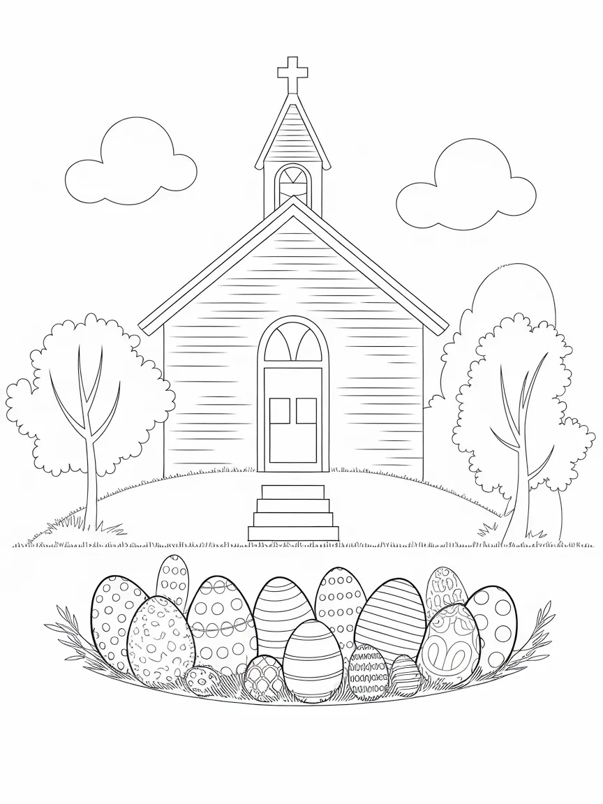 Easter coloring pages - 1345 | ColoringPagesDesign