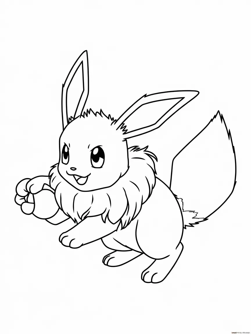 Pt categorias - Eevee | ColoringPagesDesign