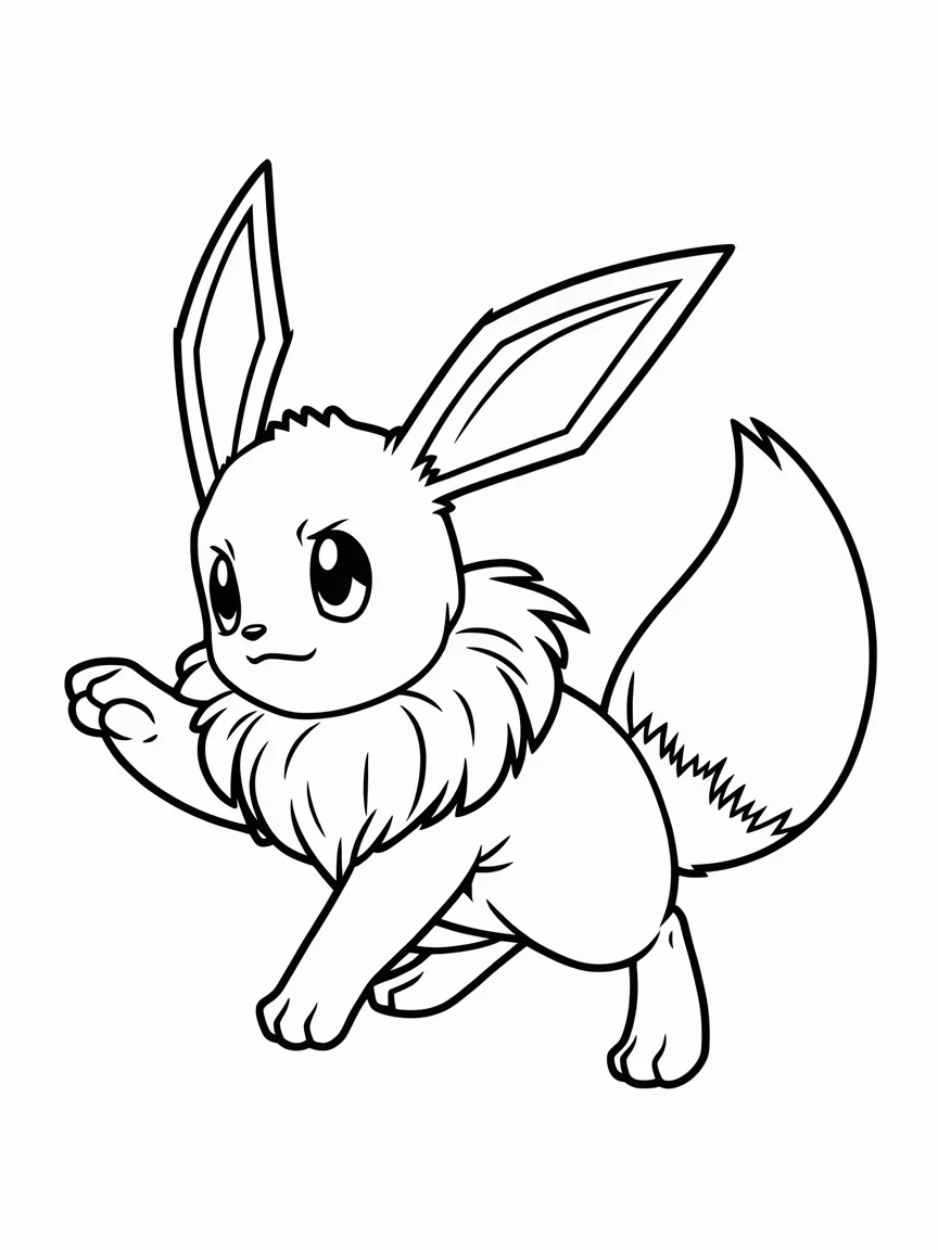 Eevee para colorir - 2049 | ColoringPagesDesign