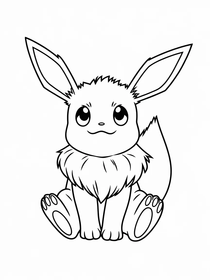 Eevee para colorir - 2050 | ColoringPagesDesign