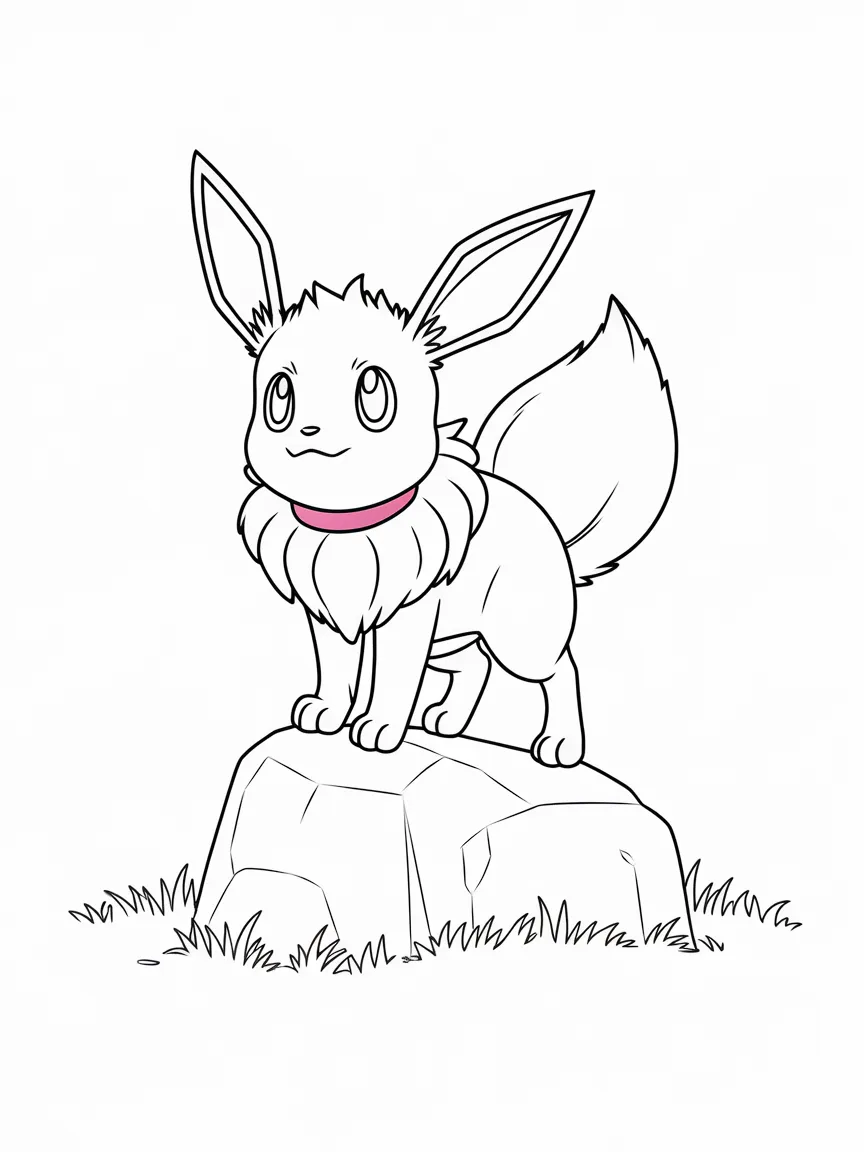 Eevee para colorir - 2058 | ColoringPagesDesign