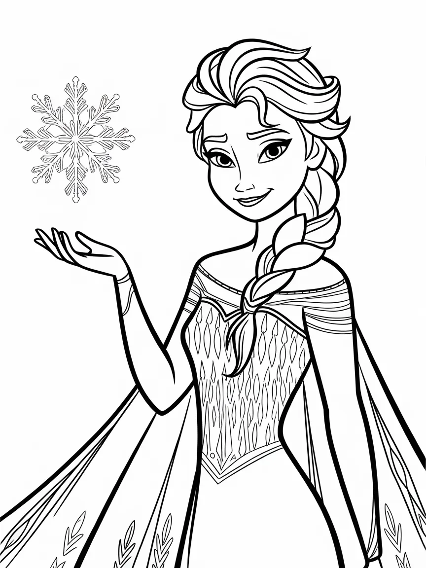 Elsa coloring pages - 528 | ColoringPagesDesign