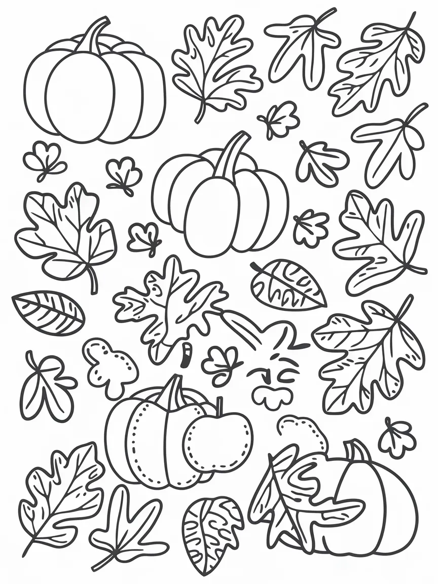 Fall coloring pages - 223 | ColoringPagesDesign