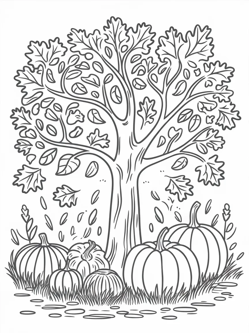 Fall coloring pages - 232 | ColoringPagesDesign