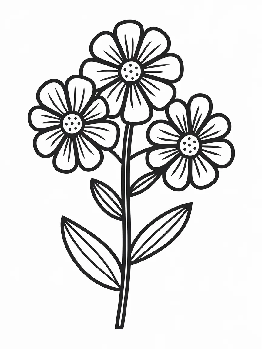 Flower coloring pages - 148 | ColoringPagesDesign