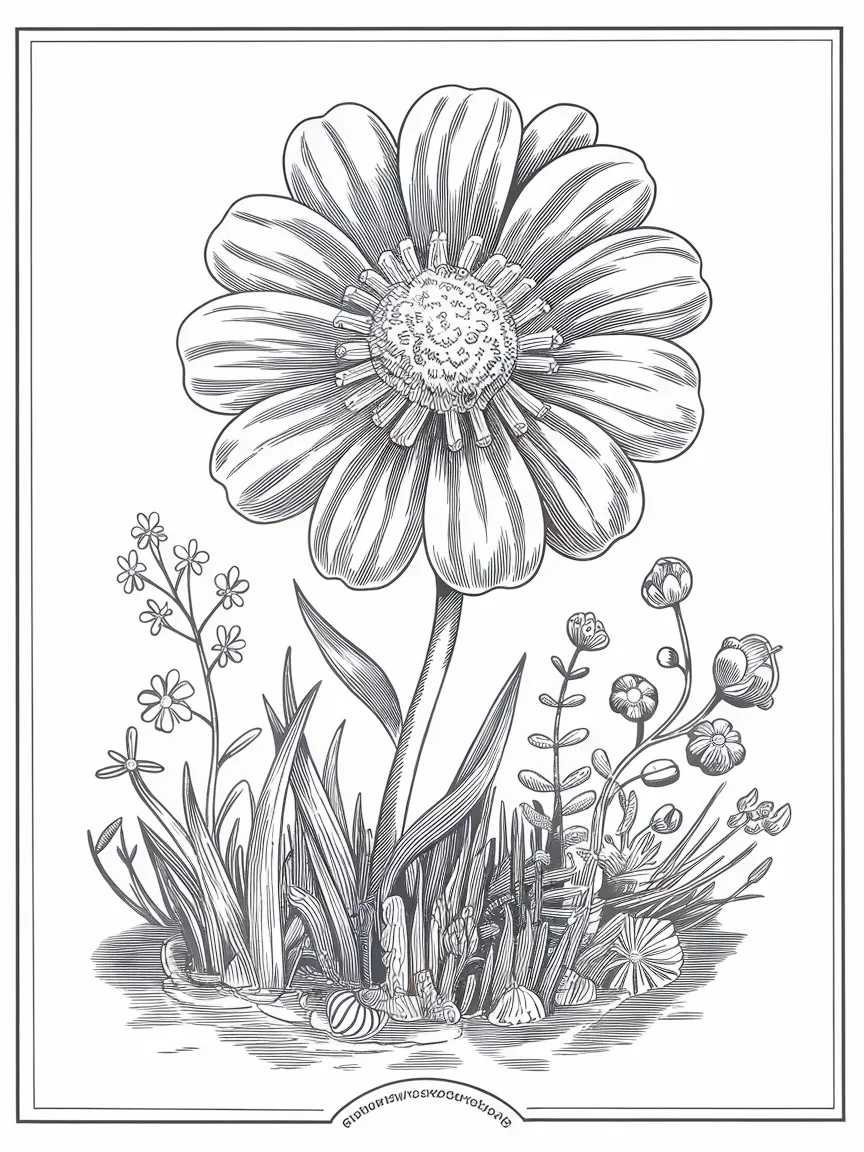 Flower coloring pages - 155 | ColoringPagesDesign