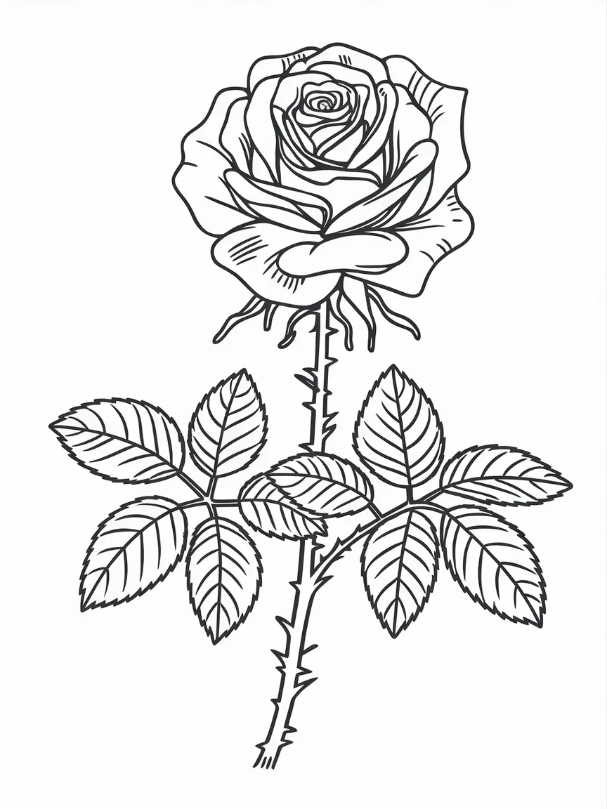 Flower coloring pages - 1180 | ColoringPagesDesign