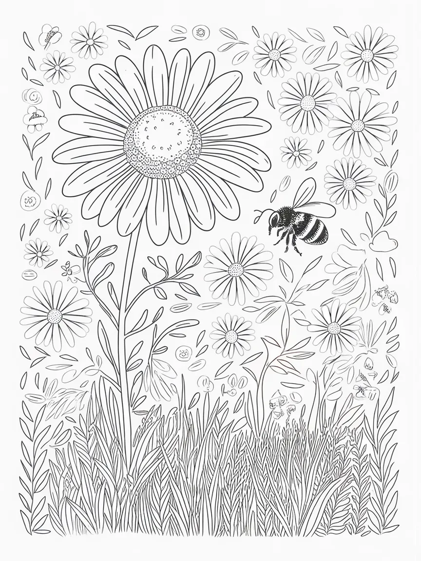 Flower coloring pages - 1183 | ColoringPagesDesign