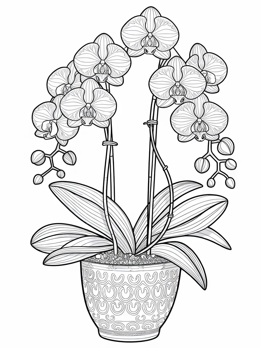 Flower coloring pages - 1184 | ColoringPagesDesign