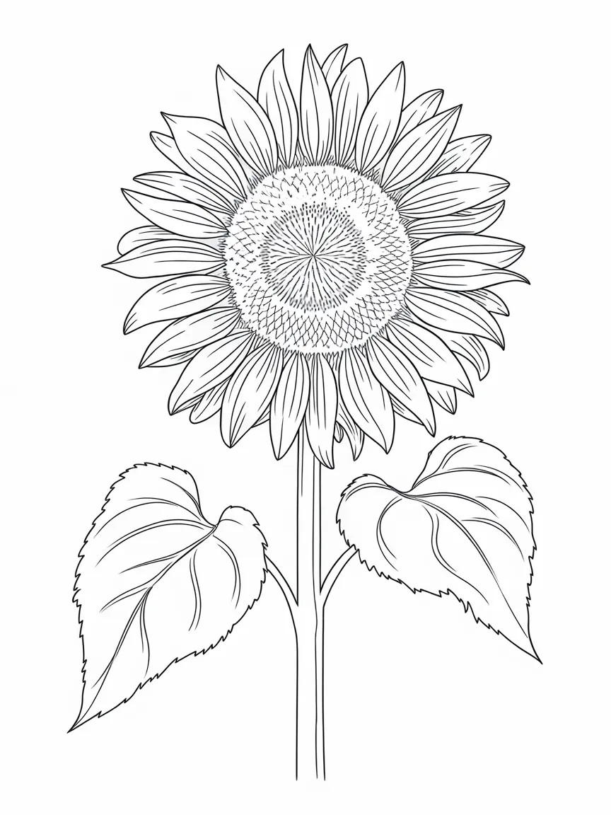 Flower coloring pages - 1303 | ColoringPagesDesign