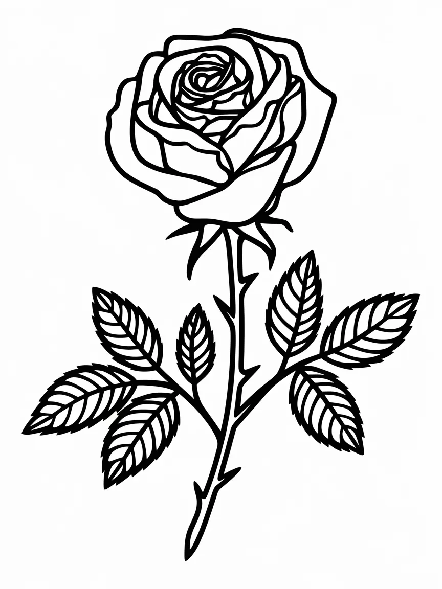 Flower coloring pages - 1304 | ColoringPagesDesign