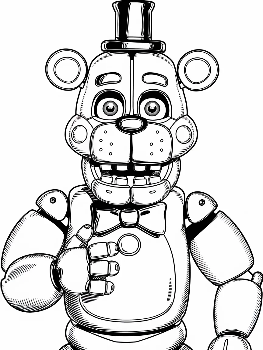 Fnaf coloring pages - 1500 | ColoringPagesDesign