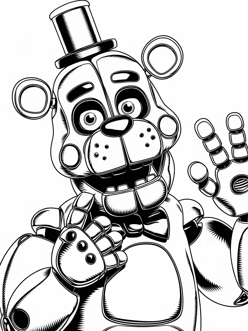 Fnaf coloring pages - 1501 | ColoringPagesDesign