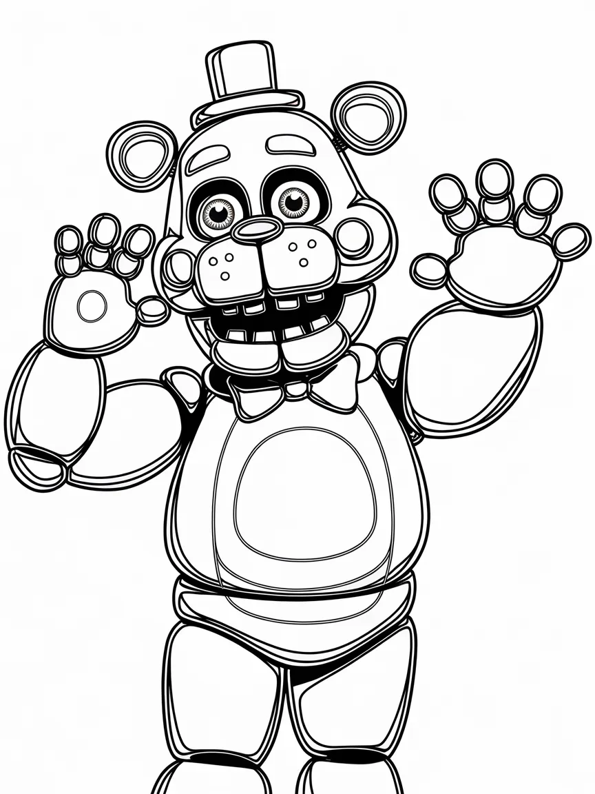 Fnaf coloring pages - 1503 | ColoringPagesDesign