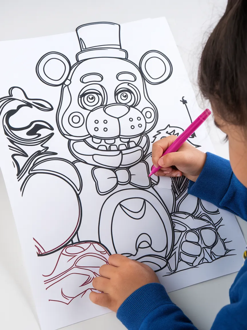 Fnaf coloring pages - 2263 | ColoringPagesDesign