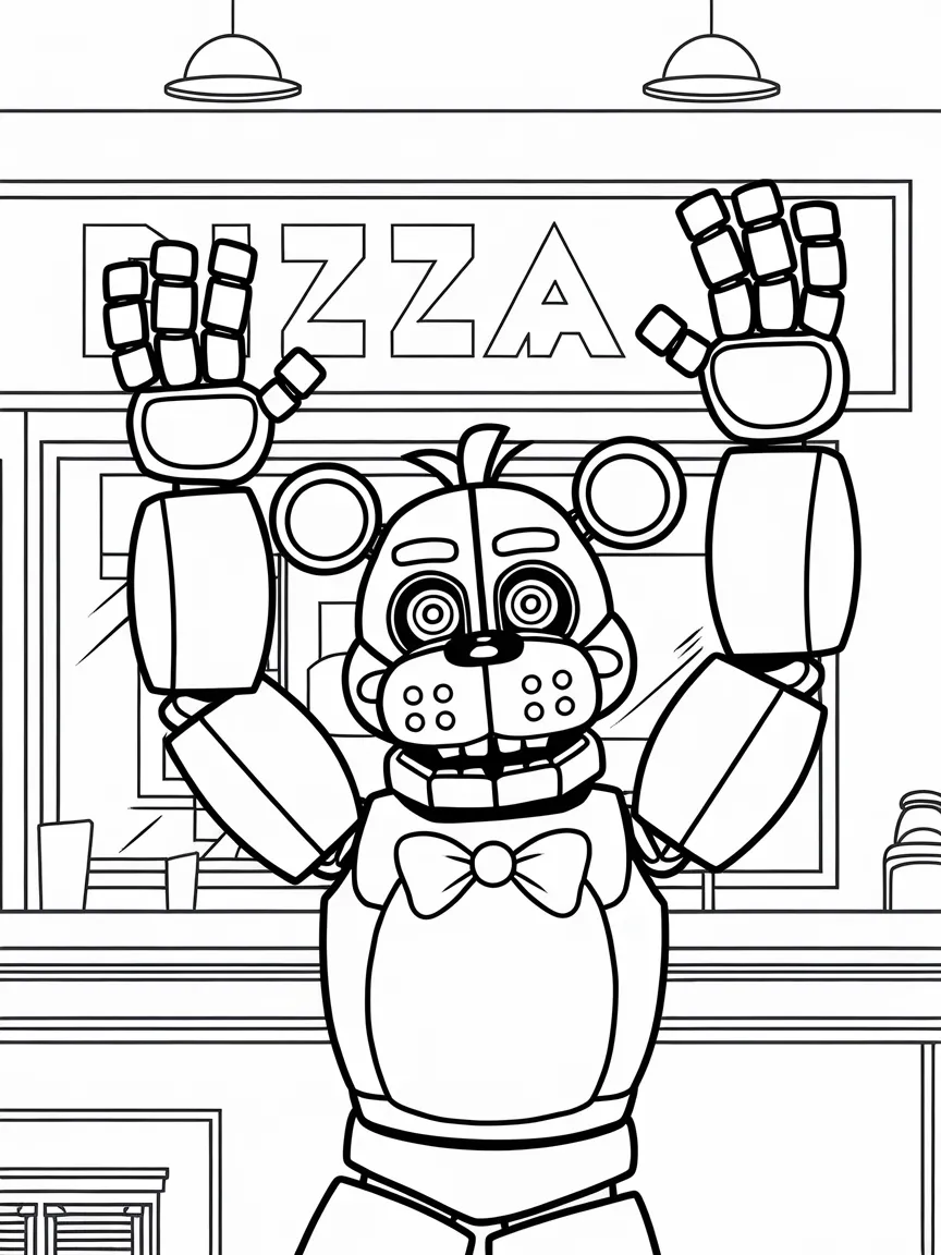 Fnaf coloring pages - 2264 | ColoringPagesDesign