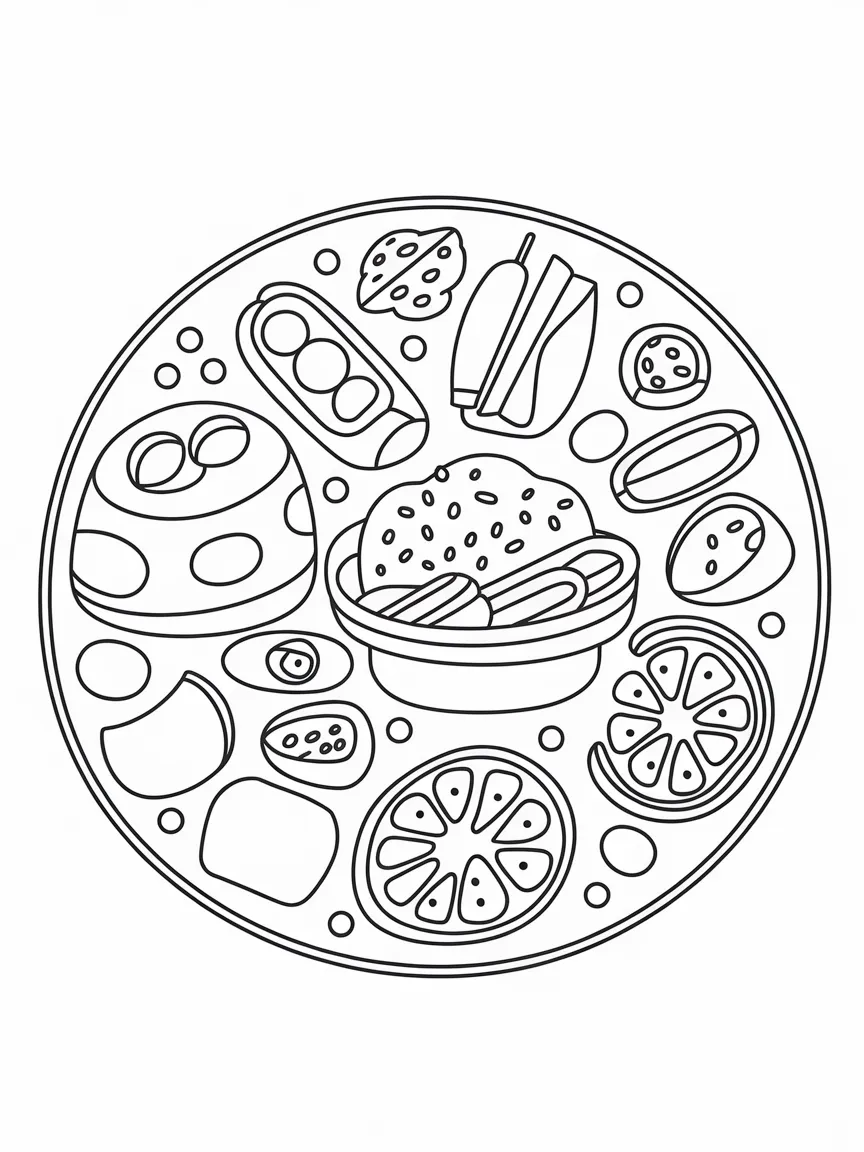 Food coloring pages - 827 | ColoringPagesDesign