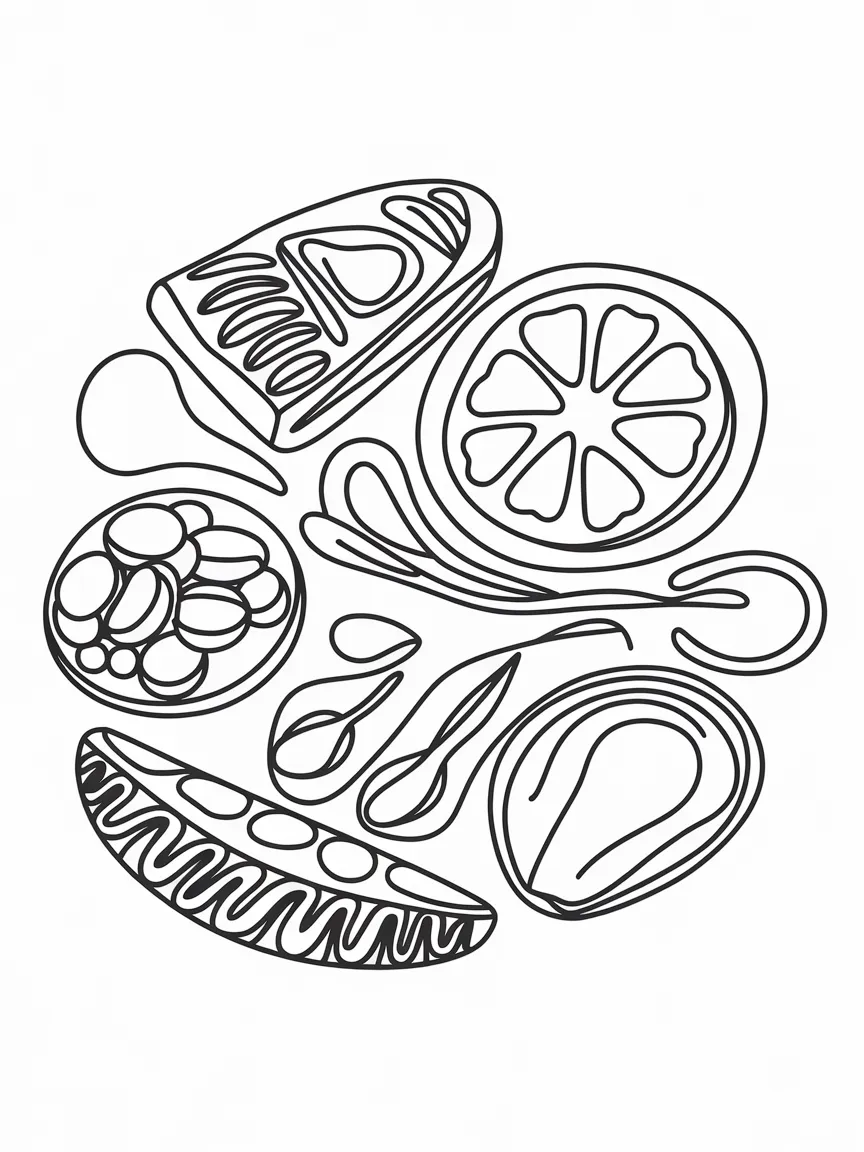 Food coloring pages - 829 | ColoringPagesDesign