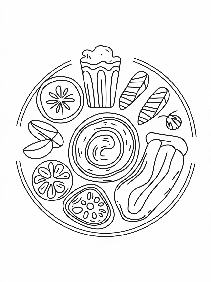 Food coloring pages - 830 | ColoringPagesDesign