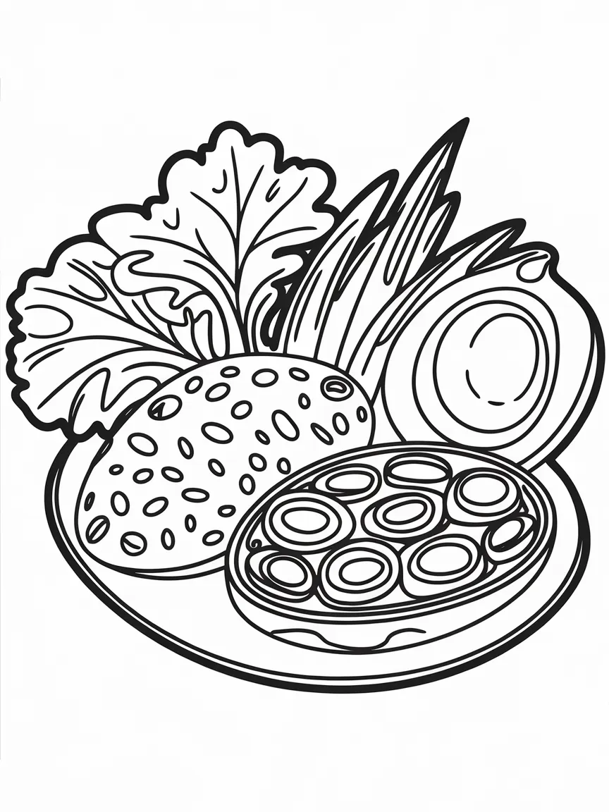 Food coloring pages - 832 | ColoringPagesDesign