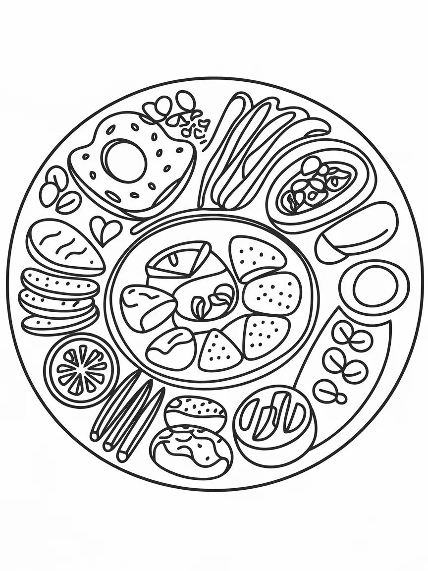 Food coloring pages - 834 | ColoringPagesDesign