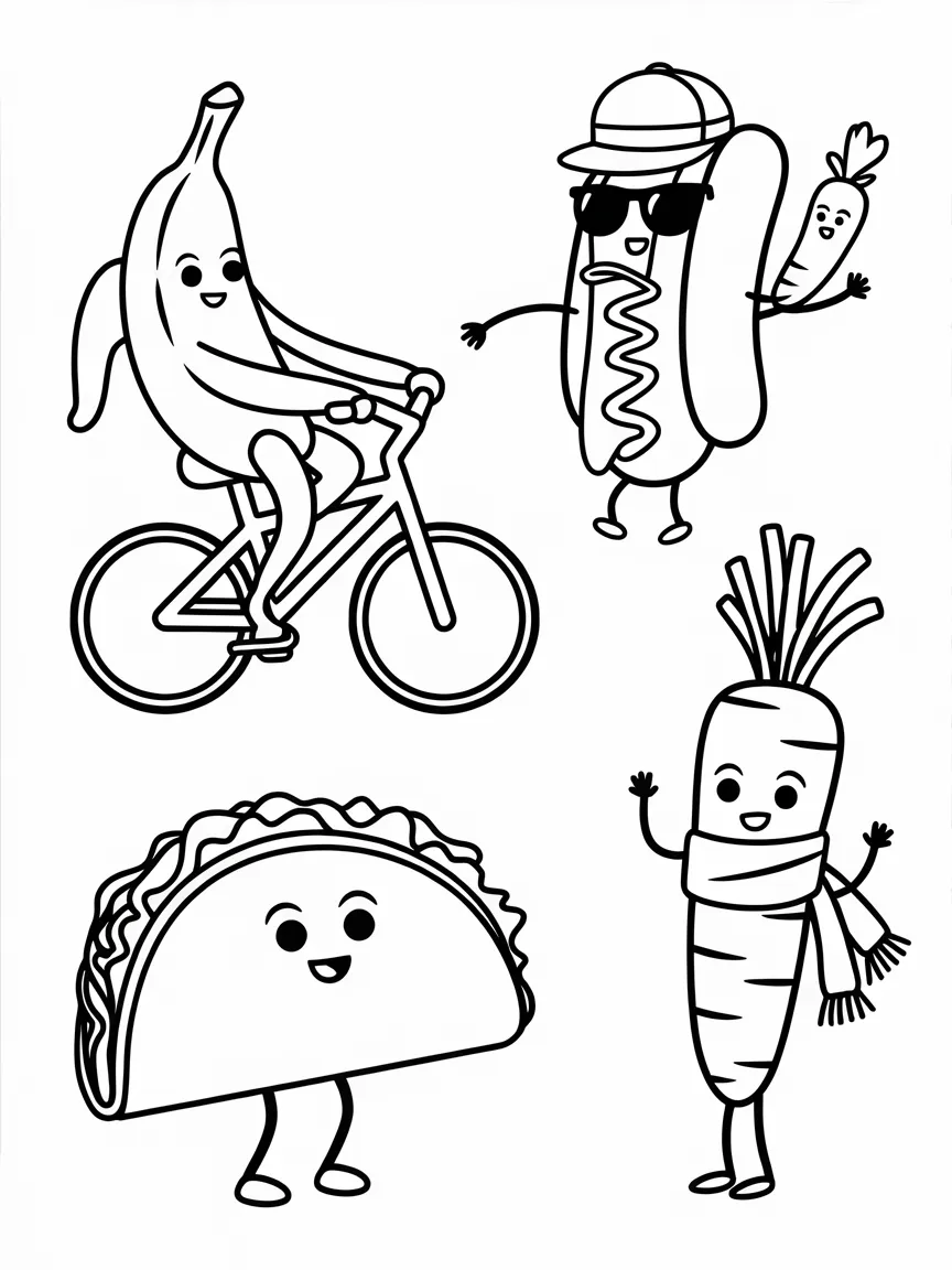 Food coloring pages - 1727 | ColoringPagesDesign