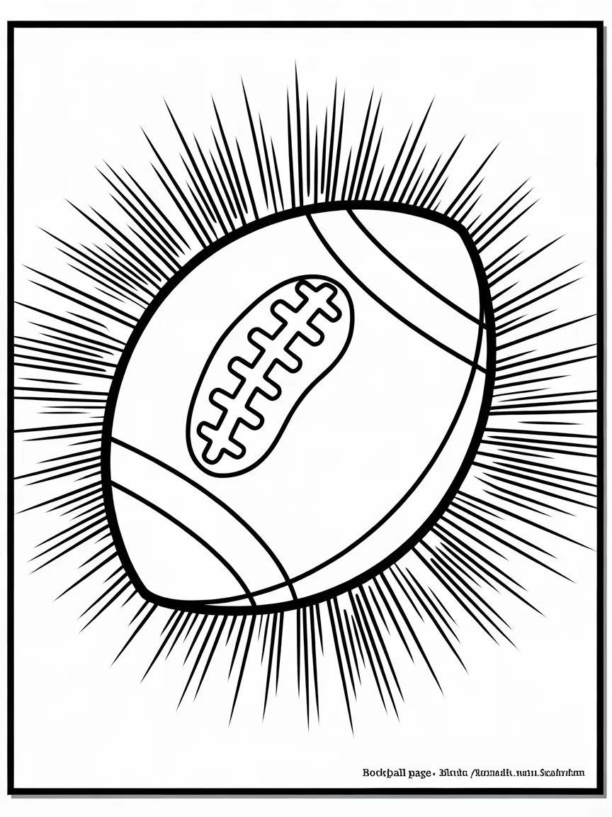 Football coloring pages - 825 | ColoringPagesDesign