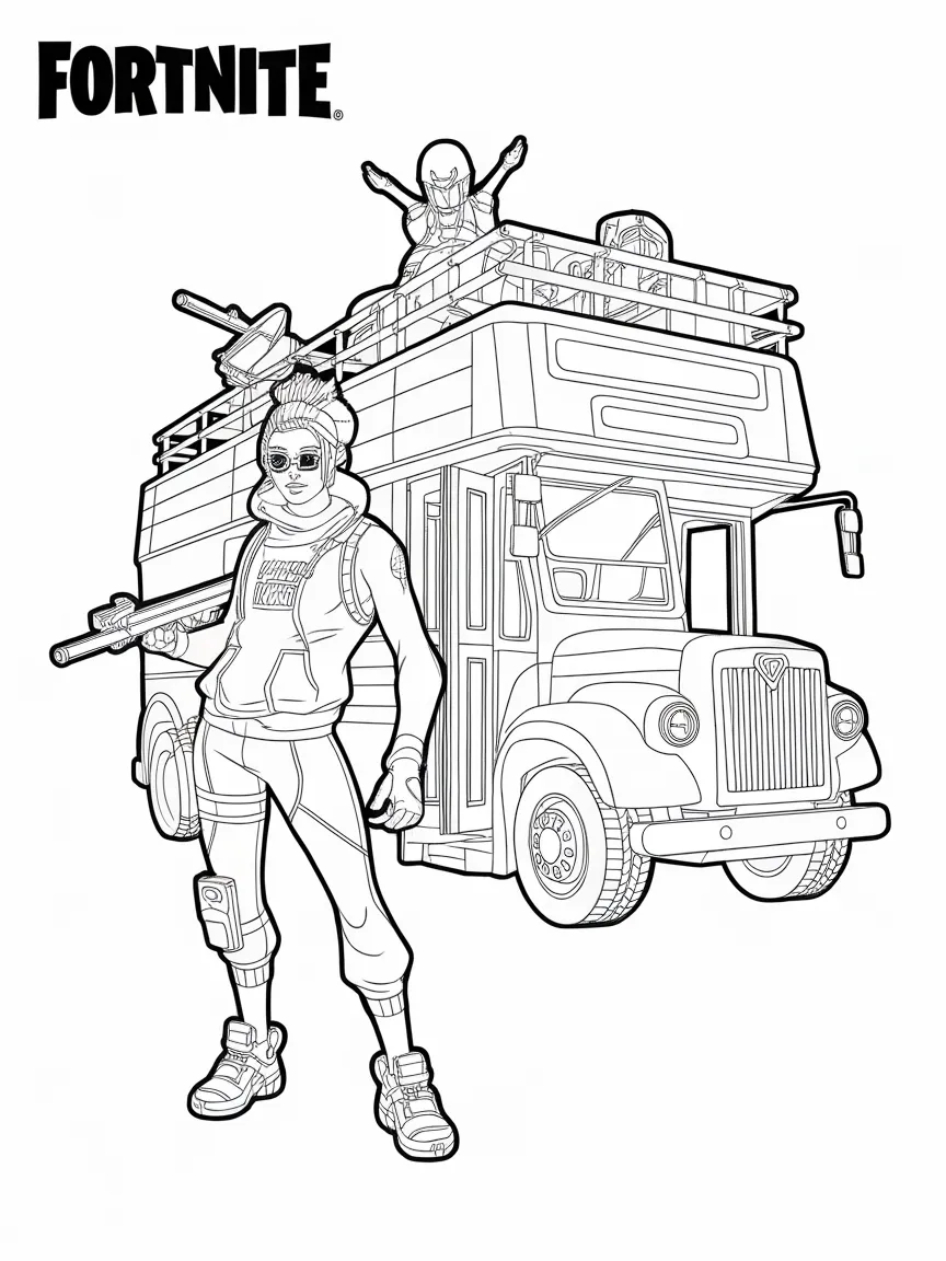 Fortnite coloring pages - 1410 | ColoringPagesDesign