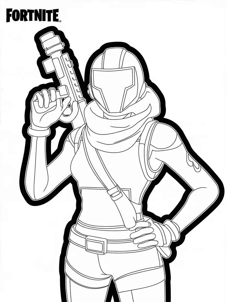 Fortnite coloring pages - 1412 | ColoringPagesDesign