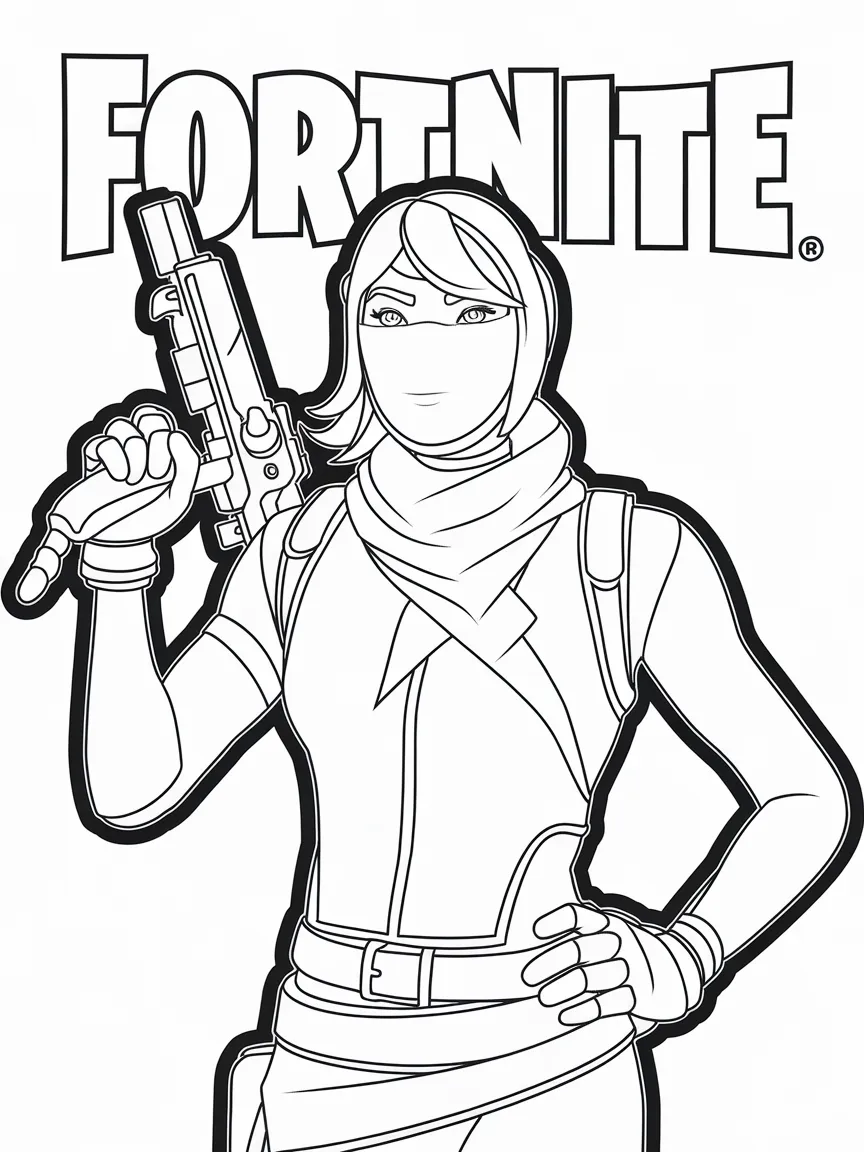 Fortnite coloring pages - 1416 | ColoringPagesDesign