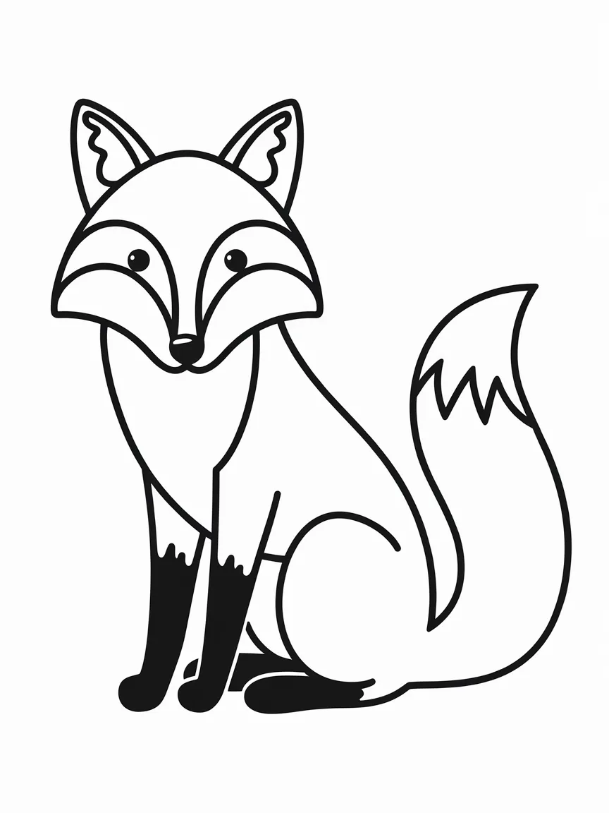 Fox coloring pages - 874 | ColoringPagesDesign